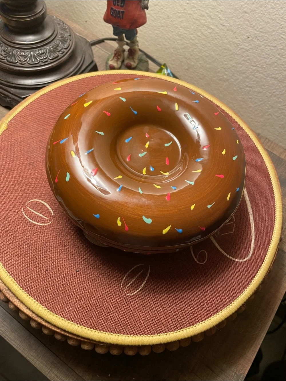 Chocolate Donut Serving Bowl with Multicolor Sprinkles - Home Party Supplies